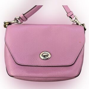 Coach Lilac Leather Shoulder Bag